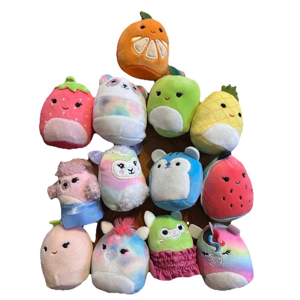 mini squishmallows squishville‎ Lot Of 13 Tiny Plush